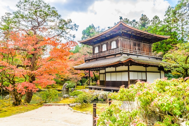 Foto gratuita templo de ginkakuji