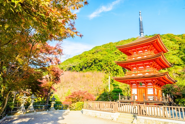 Foto gratuita templo de kiyomizu dera en kyoto en japón