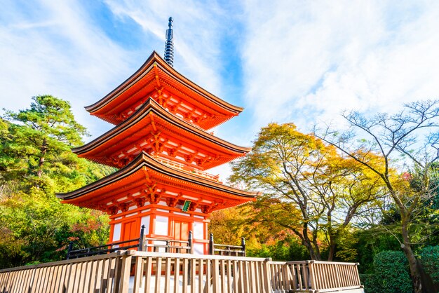 Templo de Kiyomizu Dera en Kyoto en Japón