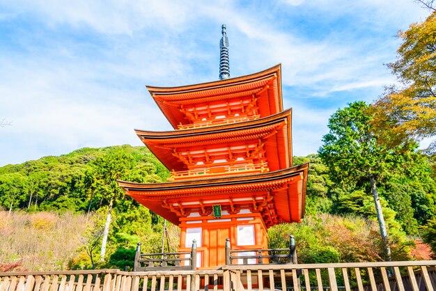 Templo de Kiyomizu Dera en Kyoto en Japón