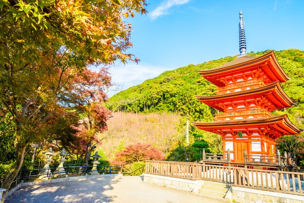 Templo de Kiyomizu Dera en Kyoto en Japón