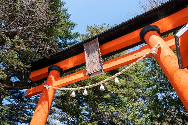 Templo del templo Torii rojo, Japón