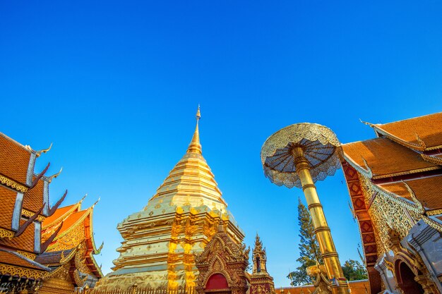 Templo de Wat Phra That Doi Suthep en Chiang Mai, Tailandia.
