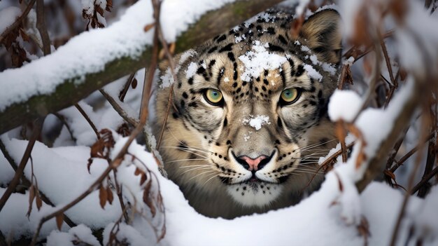 La temporada de invierno del tigre feroz