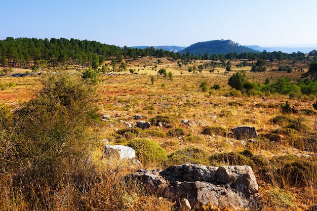 Terreno montañoso en la provincia de Cuenca
