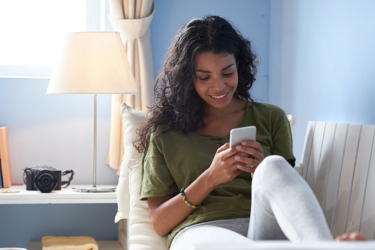 Photo Gratis texting friends