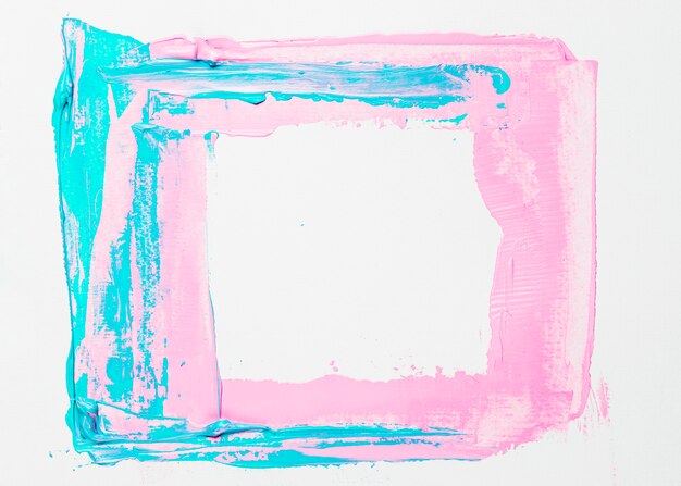 Textura abstracta de acrílica con concepto de marco