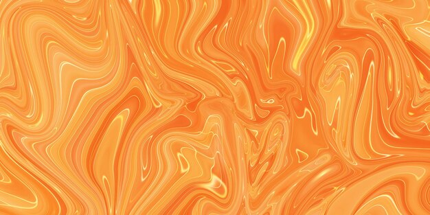 Textura acrílica de fondo de pintura naranja abstracta con patrón de mármol