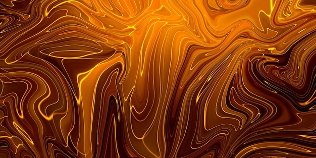 Foto gratuita textura acrílica de fondo de pintura naranja abstracta con patrón de mármol