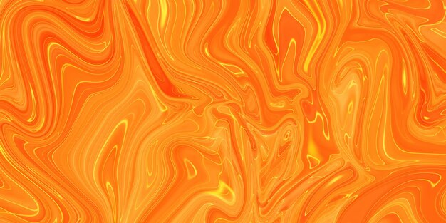 Textura acrílica de fondo de pintura naranja abstracta con patrón de mármol