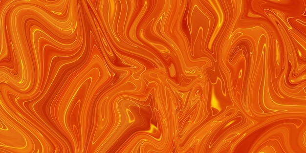 Foto gratuita textura acrílica de fondo de pintura naranja abstracta con patrón de mármol