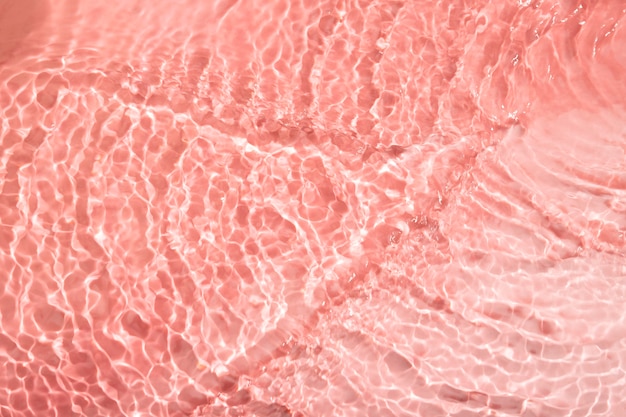 Textura de agua de vista superior en rosa