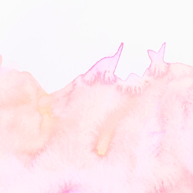 Foto gratuita textura artística rosada de la acuarela del lavado aislada en el contexto blanco