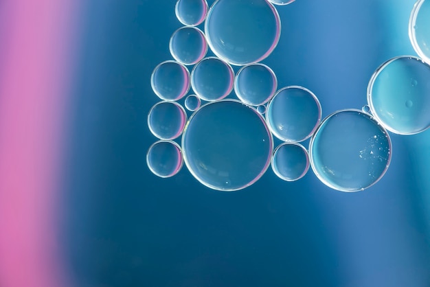 Textura de burbujas abstracto diferente azul