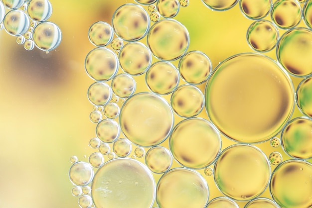 Textura de burbujas amarillo abstracto
