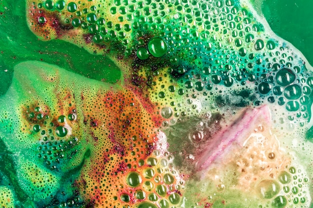 Textura colorida de espuma