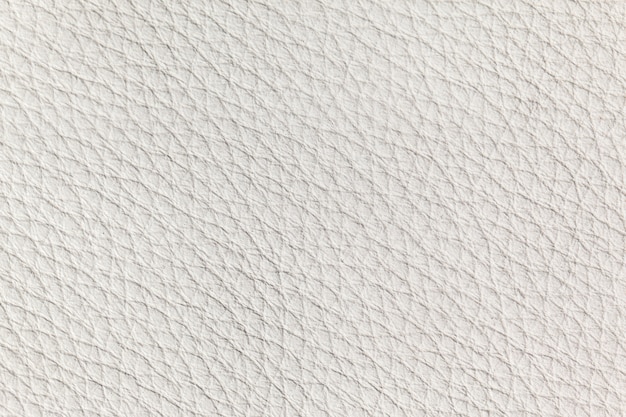 Textura de cuero blanco de cerca