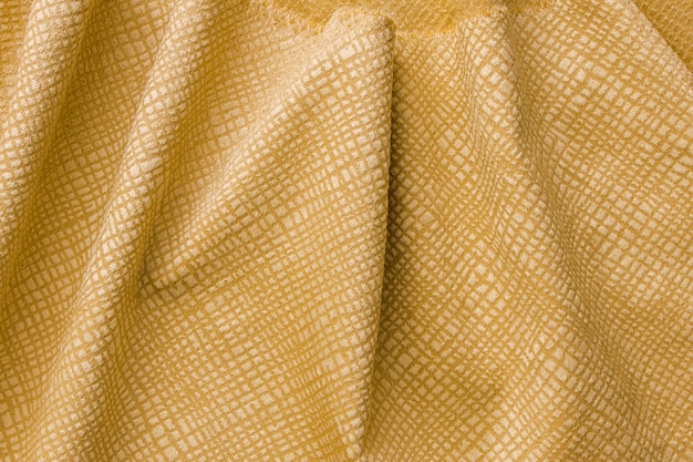 Textura de fibra dorada de primer plano