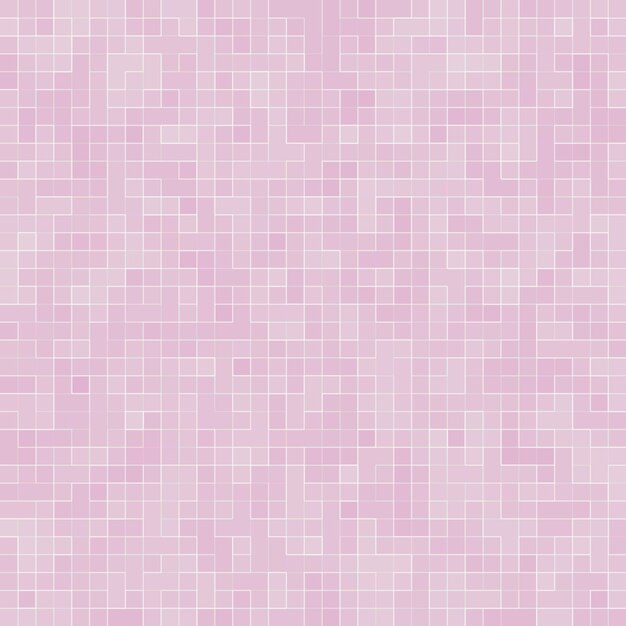 Textura de fondo de mosaico de patrones sin fisuras de vidrio de azulejo de piso de pared de tono rosa pastel dulce abstracto de lujo para material de muebles.