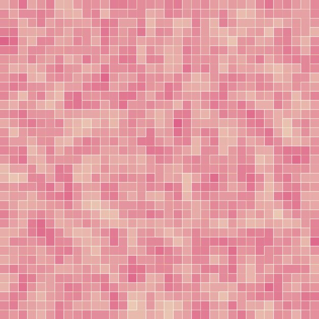 Textura de fondo de mosaico de patrones sin fisuras de vidrio de azulejo de piso de pared de tono rosa pastel dulce abstracto de lujo para material de muebles.