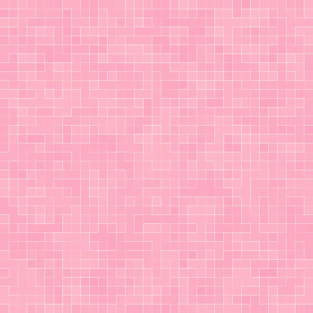 Textura de fondo de mosaico de patrones sin fisuras de vidrio de azulejo de piso de pared de tono rosa pastel dulce abstracto de lujo para material de muebles.