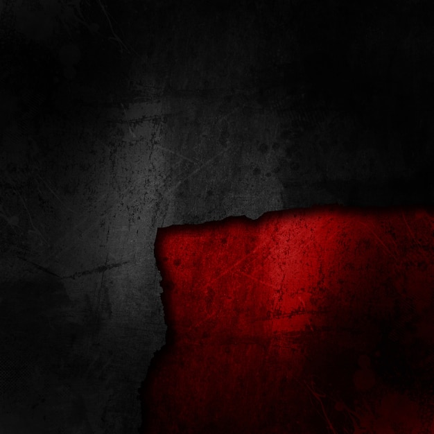 Textura grunge roja y negra