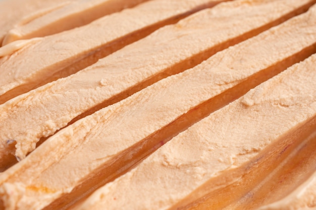 Textura de helado de caramelo