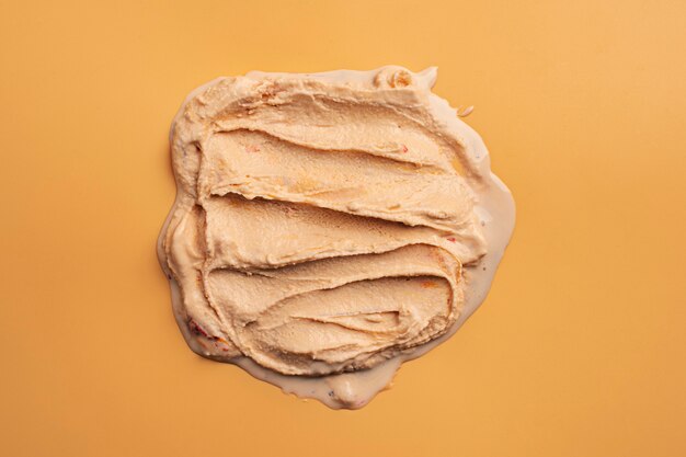 Textura de helado de caramelo