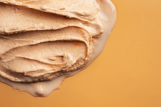 Foto gratuita textura de helado de caramelo