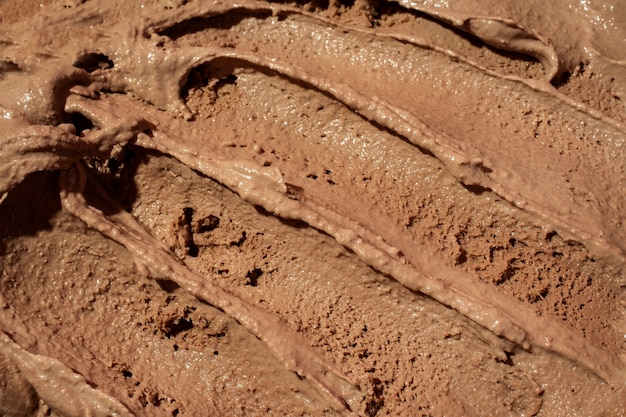 Textura de helado de chocolate