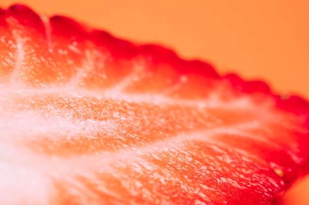 Textura macro de fresa