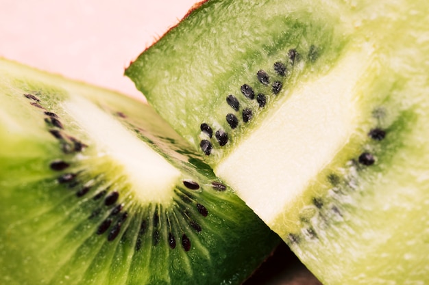 Textura macro de kiwi