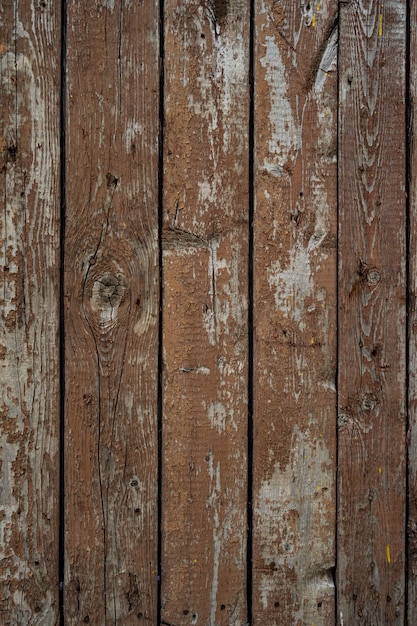 Textura de madera pintada marrón de la pared de madera de fondo y textura.