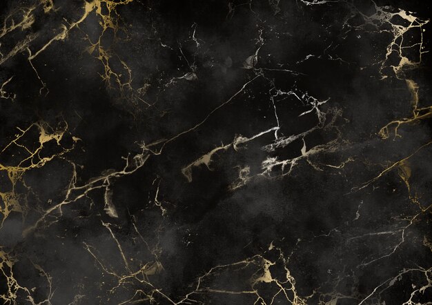 Textura de mármol negro y dorado