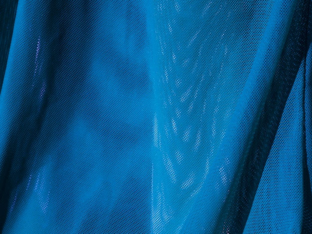 Textura de material azul de primer plano