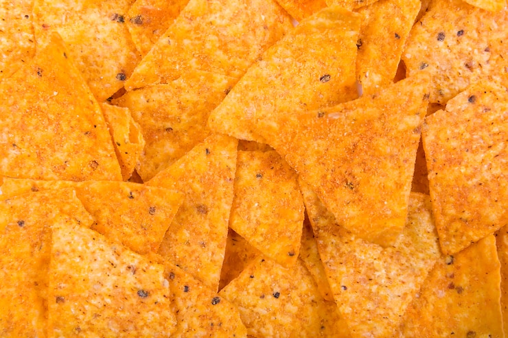 Foto gratuito textura de nachos
