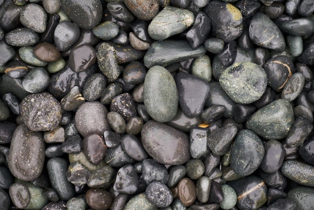 la textura de la naturaleza húmeda grava macro