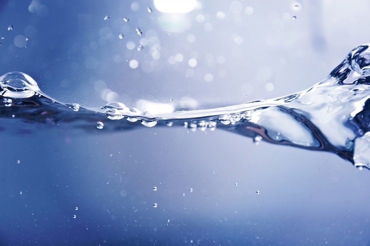 Foto gratuito textura de una onda en el agua