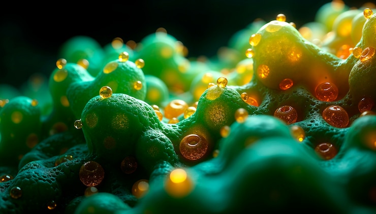 Foto gratuito textura de las ondas líquidas verdes
