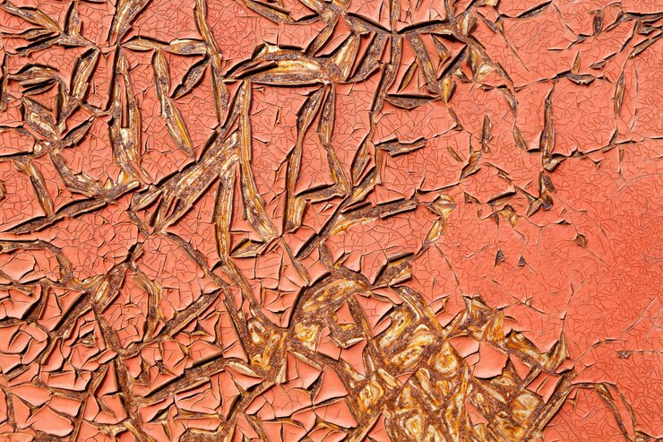 Foto gratuito textura de óxido de metal de color marrón