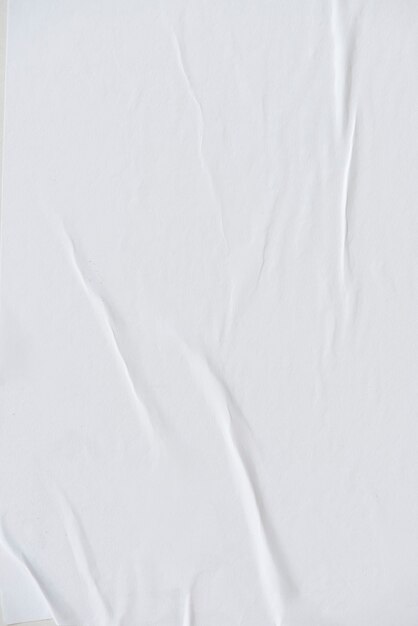Textura de papel arrugado blanco