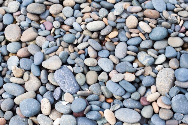 Textura de piedras en la playa