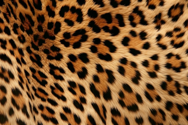 Textura de piel de patrón de leopardo