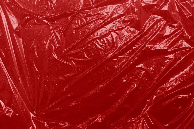 Textura de plástico de vinilo rojo