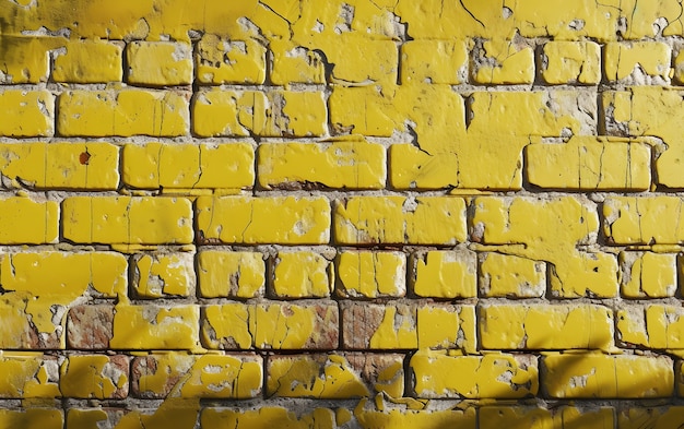 Textura de la superficie de la pared de ladrillo amarillo