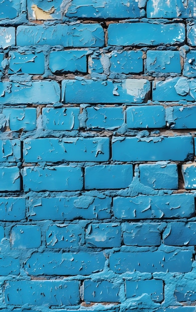 Textura de la superficie de la pared de ladrillo azul