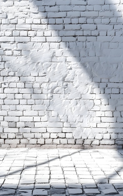 Foto gratuita textura de la superficie de la pared de ladrillo blanco