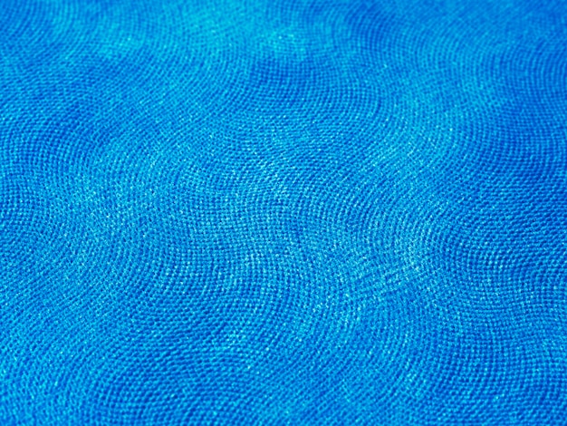Textura de tela azul de primer plano