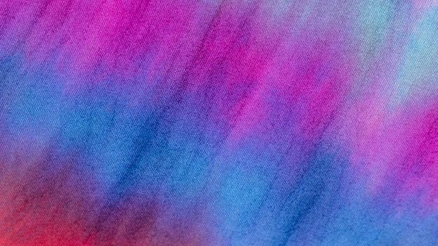 Textura de tela de teñido anudado degradado multicolor