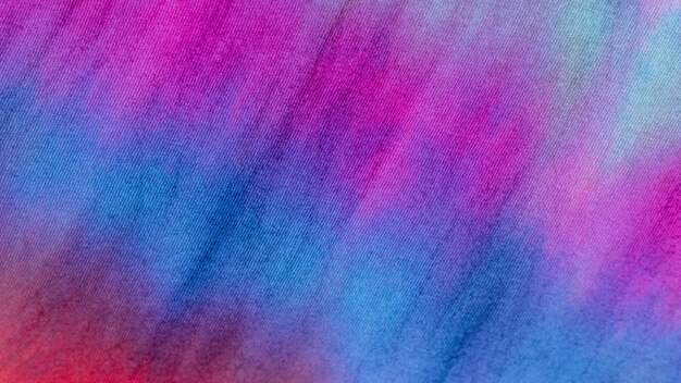 Textura de tela de teñido anudado degradado multicolor